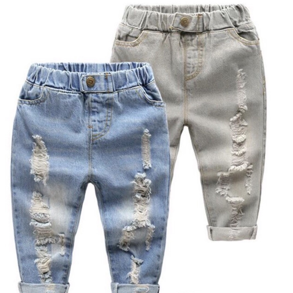 Boys Ripped Denim Jeans